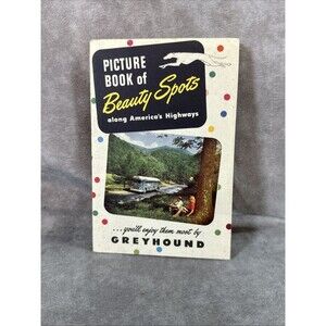 1951 GREYHOUND BUS Picture Book of Beauty Spots along America's Highways